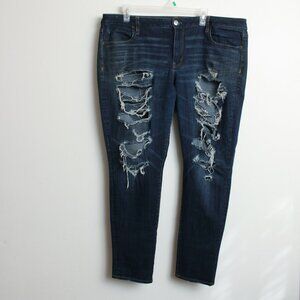American Eagle AEO Denim X4 360 Super Stretch High-Rise Distressed Jeggings